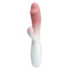 Prettylove Dildo Head Gradient Pink Rabbit Vibrator