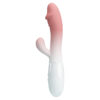 Prettylove Dildo Head Gradient Pink Rabbit Vibrator