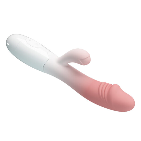 Prettylove Dildo Head Gradient Pink Rabbit Vibrator